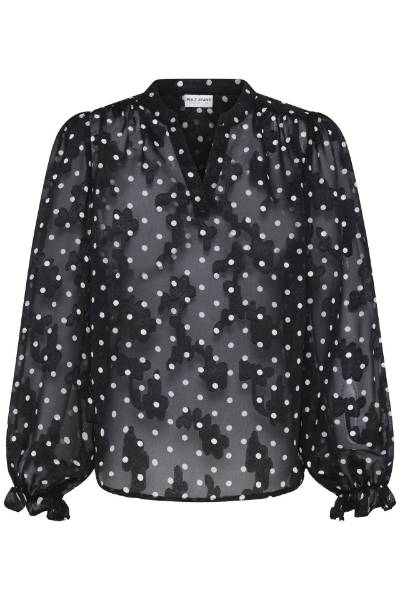 Billede af Pulz Finja Bluse Black Dot