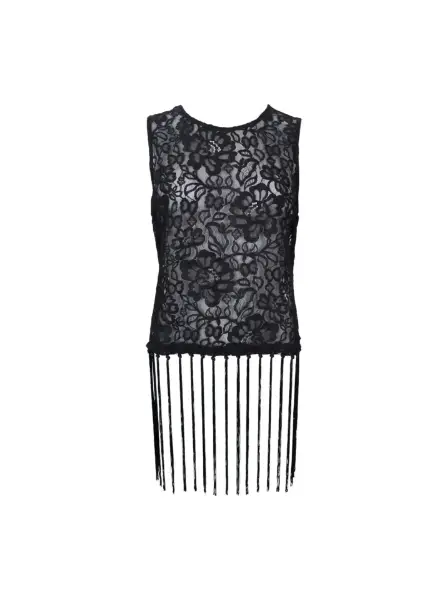 Billede af Black Colour Vea Frill Top