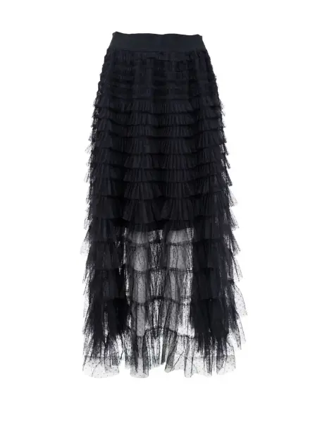 Billede af Black Colour Angelina Mesh Skirt