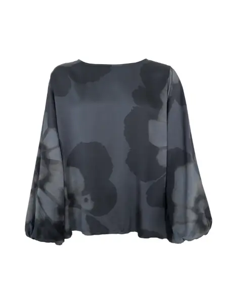 Billede af Black Colour Tara bluse Grey Flower